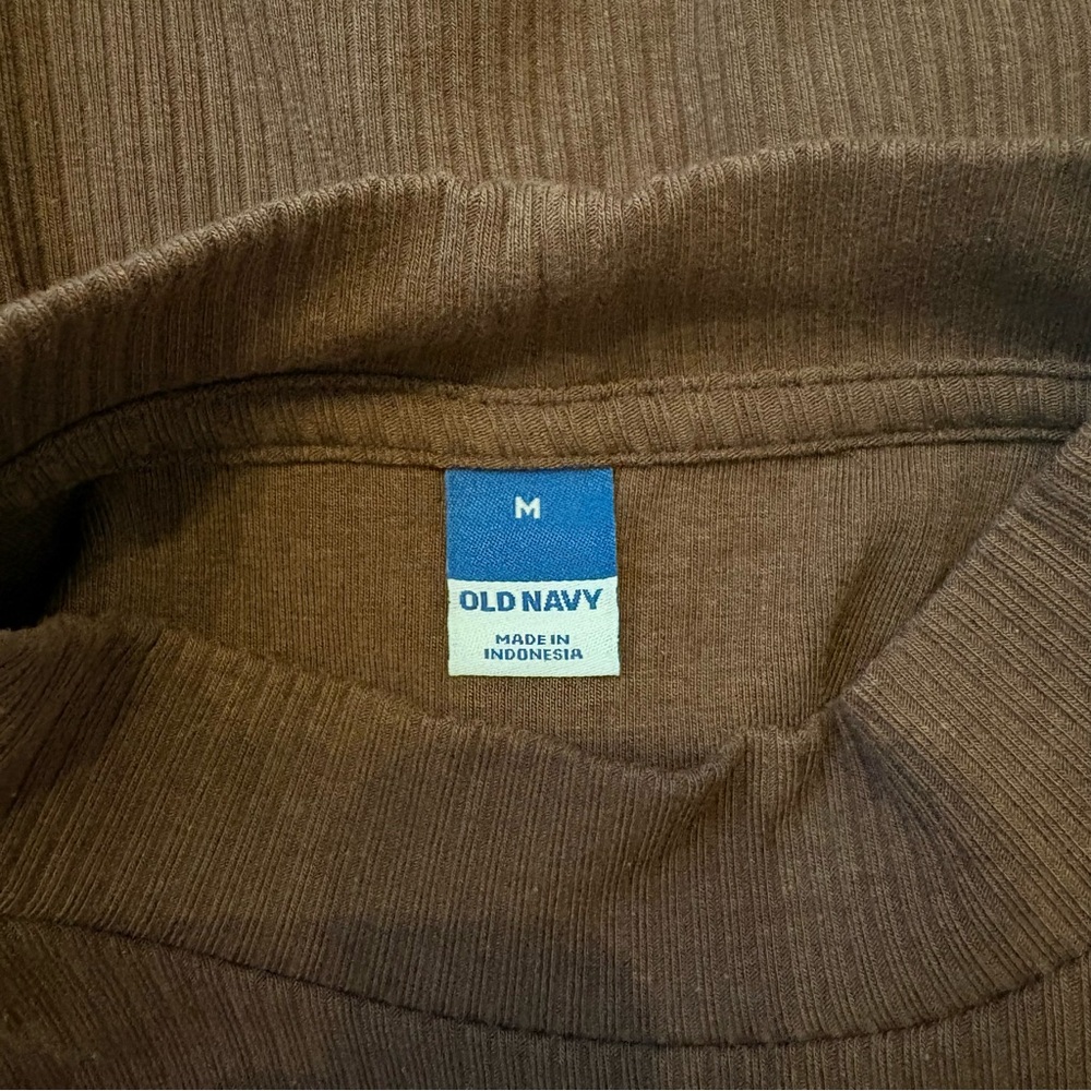 Old Navy Brown Ribbed Tank Top - Medium - Picture 3 of 4